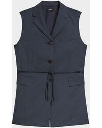 Theory - Three-Button Slash Vest - Lyst