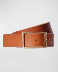 Janessa Leone - Rectangle Buckle Leather Belt - Lyst