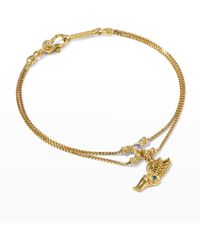 Konstantino - 18k Diamond And Sapphire Hermes Foot Bracelet - Lyst