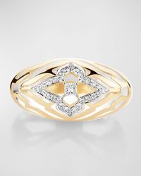 Farah Khan Atelier - 18k Yellow Gold Pure Clear Kashmir Vivacious Ring, Size 7 - Lyst