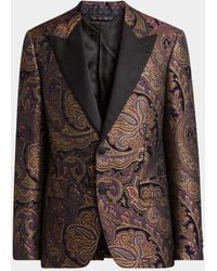 Etro - Ornate Jacquard Peak-Lapel Evening Jacket - Lyst