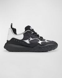 Alexander McQueen - Court Low-Top Chunky Leather Sneakers - Lyst
