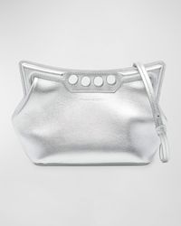 Alexander McQueen - The Peak Mini Metallic Shoulder Bag - Lyst