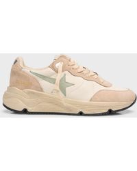 Golden Goose - Star Mixed Leather Running Sneakers - Lyst