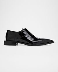 Lanvin - Apos;S Point-Toe Laceless Leather Oxfords - Lyst