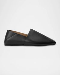 Loewe - Apos;S Origami Leather Square-Toe Slippers - Lyst