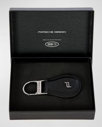 Porsche Design - Pd-logo Leather Drop Keyring - Lyst