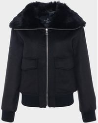 Gorski - Jacket With Select Lamb Shearling Collar - Lyst
