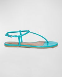 Bernardo - Leather Slingback Thong Sandals - Lyst