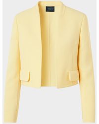 Akris - Helena Wool Crepe Open-Front Short Jacket - Lyst