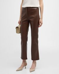 Max Mara - Sublime Faux Leather Kick-Flare Trousers - Lyst