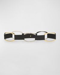 Streets Ahead - Mixed-Metal Statement Leather Belt - Lyst