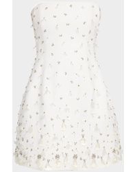 Jonathan Simkhai - Yasmin Strapless Embellished Bustier Mini Dress - Lyst
