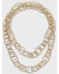 Buccellati - 18k Yellow Gold, White Gold And Rose Gold Hawaii Necklace - Lyst