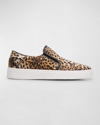 Giuseppe Zanotti - Gz94 Printed Silk And Leather Slip-On Sneakers - Lyst