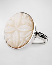 Stephen Dweck - Carved Mother-Of-Pearl Flower Ring - Lyst