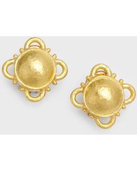 Elizabeth Locke - 19k Gold Dome Clip-on Convertible Earrings - Lyst