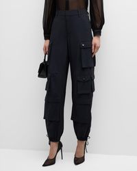 Alice + Olivia - Olympia Mid-Rise Ankle-Tie Cargo Pants - Lyst