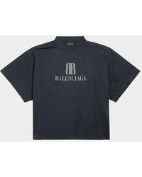 Balenciaga - Nano Bb Logo Oversized T-Shirt - Lyst