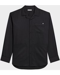 Helmut Lang - Apos;S Oversized Satin Jacquard Pajama Shirt - Lyst