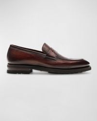 Magnanni - Matlin Iii Leather Penny Loafers - Lyst