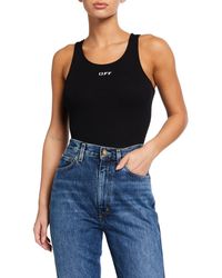 Off-White c/o Virgil Abloh Open-back Bodysuit - Black