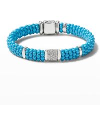 Lagos - Blue Caviar 4-link Ceramic Diamond Rope Bracelet - Lyst