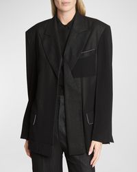 Victoria Beckham - Fold-Detail Tailored Oversized Jacket - Lyst