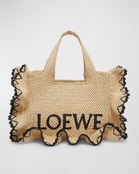 Loewe - X Paula'S Ibiza Font Logo Small Tote Bag - Lyst