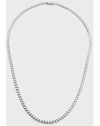 Neiman Marcus - 18k White Gold Fg-si1 Diamond Necklace, 18"l - Lyst