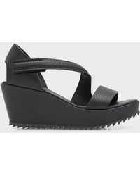 Pedro Garcia - Fineta Leather Wedge Platform Sandals - Lyst