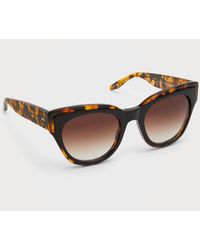 Barton Perreira - Lioness Havana Acetate Cat-eye Sunglasses - Lyst
