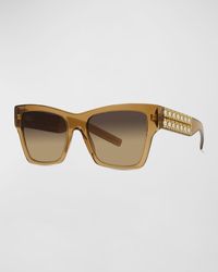 Givenchy - Plumeties Crystal & Acetate Square Sunglasses - Lyst