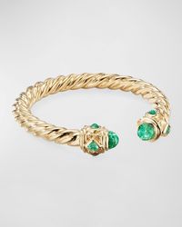 David Yurman - 18k Gold Renaissance Ring With Turquoise, Size 5 - Lyst
