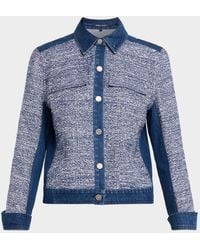 Kobi Halperin - Gracie Textured Denim Jacket - Lyst