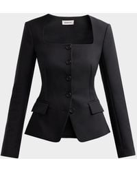 Jonathan Simkhai - Marlowe Tailored Square-Neck Jacket - Lyst