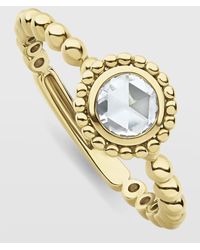 Lagos - 18k Covet Diamond 5mm Rose-cut Stack Ring, Size 7 - Lyst