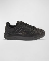 John Richmond - Allover Tonal Studded Low-Top Sneakers - Lyst