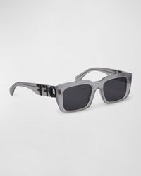 Off-White c/o Virgil Abloh - Hays Acetate Rectangle Sunglasses - Lyst