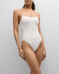 Solid & Striped - X Sofia Richie Grainge The Renna Textured Knit One-Piece Swimsuit - Lyst