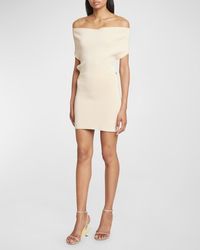 Jacquemus - Cubista Off-The-Shoulder Cutout Short-Sleeve Mini Dress - Lyst