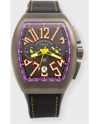 Franck Muller - Limited Edition Titanium Vanguard Chronograph Watch, Purple - Lyst