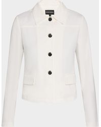 Emporio Armani - Button-Down Denim Jacket - Lyst