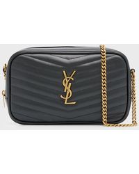 Saint Laurent Mini Lou Dark Beige - THE PURSE AFFAIR