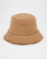 Max Mara - Fiducia Reversible Camel & Teddy Cloche Hat - Lyst