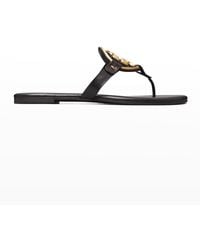 Tory Burch - Metal Miller Soft Leather Sandals - Lyst