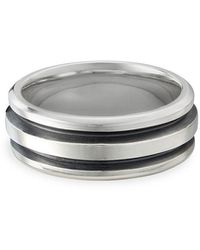 David Yurman Men's Deco Band Ring - Metallic