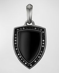 David Yurman - Shield Pendant With Gemstone And Diamonds - Lyst