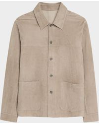 Vince - Apos;S Suede Shirt Jacket - Lyst