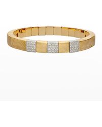 ’ROBERTO DEMEGLIO - Scacco Matte 18K 3-Diamond Pave Stretch Bracelet - Lyst